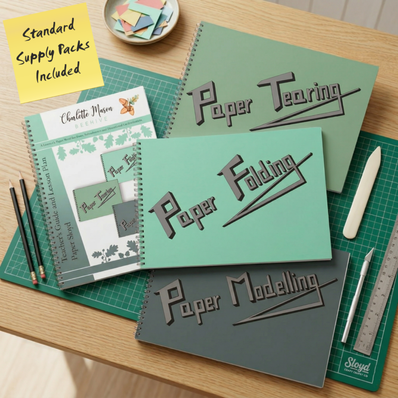 A Course in Paper Sloyd Book and Supply Pack Bundle (Standard)