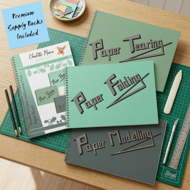A Course in Paper Sloyd Book and Supply Pack Bundle (Premium)
